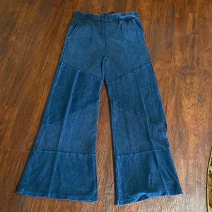 Rena wide leg pants size S in blue
